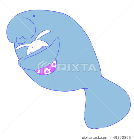 Easter manatee Easter manatee 49230896