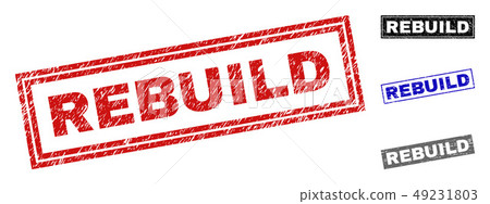 Grunge REBUILD Textured Rectangle Stamps Grunge REBUILD Textured Rectangle Stamps 49231803