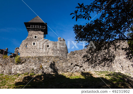 Ruins of Castle Nevytske in Transcarpathian Ruins of Castle Nevytske in Transcarpathian 49231902