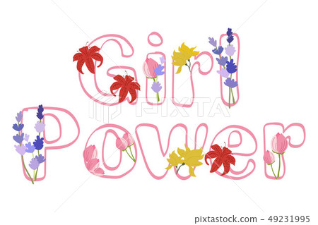 Woman motivational slogan. Girl Power. Woman motivational slogan. 49231995