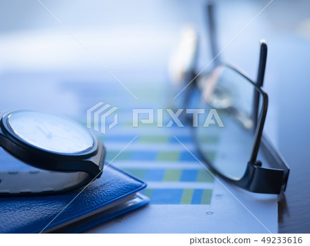 Business image · graph · notebook · glasses Business image · graph · notebook · glasses 49233616