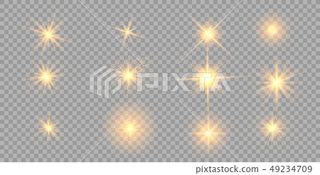 Gold glowing light set Gold glowing light set 49234709