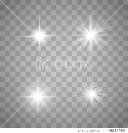 White glowing light burst 49234963