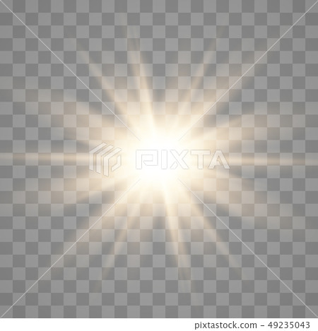 Glowing light burst explosion 49235043