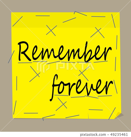 Note for the memory on the yellow sheet.  49235461