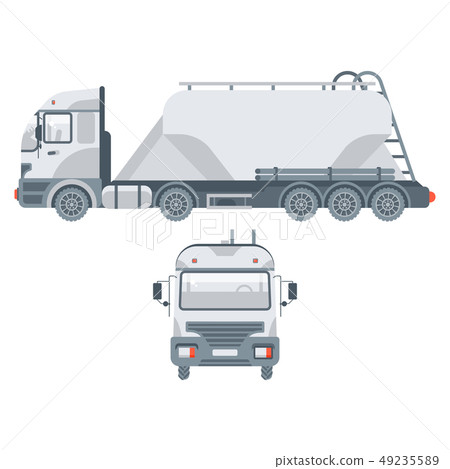 truck transportation sand side view and front view 49235589