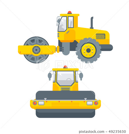 asphalt paver machine side view and front view asphalt paver machine side view and front view 49235630
