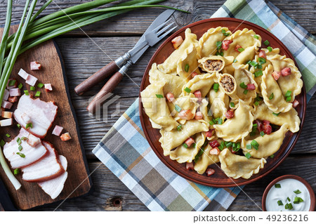 hot pierogies or dumplings with ground liver hot pierogies or dumplings with ground liver 49236216