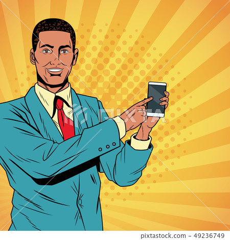 Pop art businessman Pop art businessman 49236749