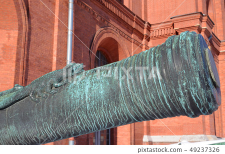 The barrel of the old cannon. The barrel of the old cannon. 49237326