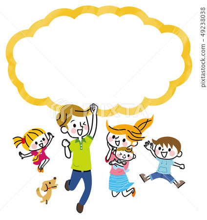 Family jumping balloon 49238038