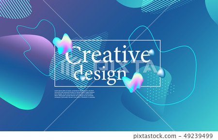 Fluid shapes composition. Wavy cover design. Fluid shapes composition. Wavy cover design. 49239499