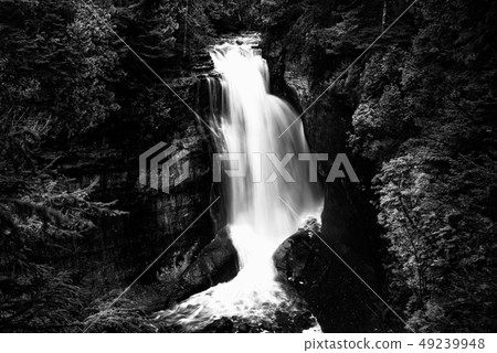 Long Exposure Waterfall In Munising Michigan Long Exposure Waterfall In Munising Michigan 49239948