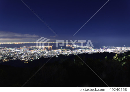 從Hokuseidai（兵庫縣神戶市）看到的神戶夜景 49240368