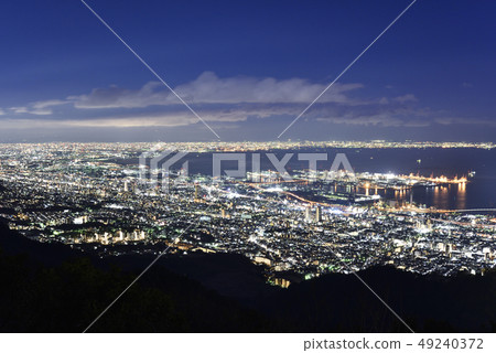從Hokuseidai（兵庫縣神戶市）看到的神戶夜景 49240372