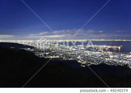 從Hokuseidai（兵庫縣神戶市）看到的神戶夜景 49240374