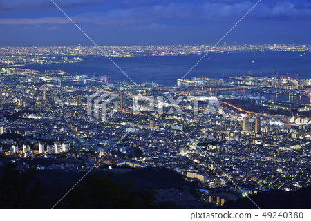 從Hokuseidai（兵庫縣神戶市）看到的神戶夜景 49240380