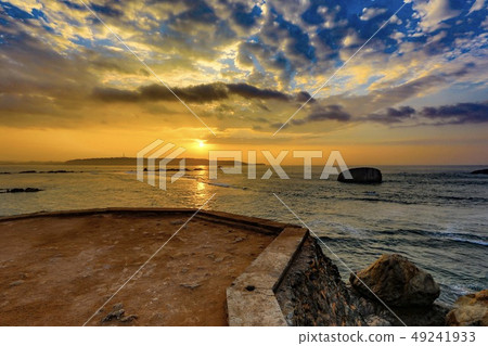 在斯里蘭卡的目標的日落 49241933