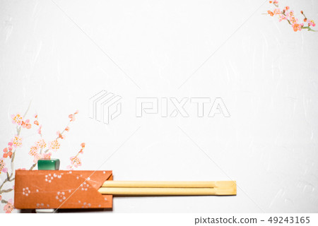 Lunch mat and chopsticks spring Lunch mat and chopsticks spring 49243165