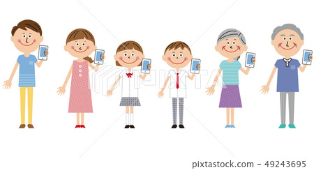 Introducing a pop 3 generation family mobile phone Introducing a pop 3 generation family mobile phone 49243695