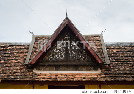 Antique Porch's Gate of Wat Sisaket at Vientiane. Antique Porch's Gate of Wat Sisaket at Vientiane. 49243939