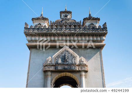 Patuxai Victory Monument or Victory Gate of Laos. Patuxai Victory Monument or Victory Gate of Laos. 49244199