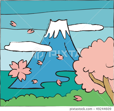 Mount Fuji in Spring 49244609