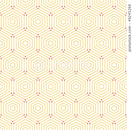 Seamless Abstract Vector Pattern With Hexagons - Stock Illustration ...