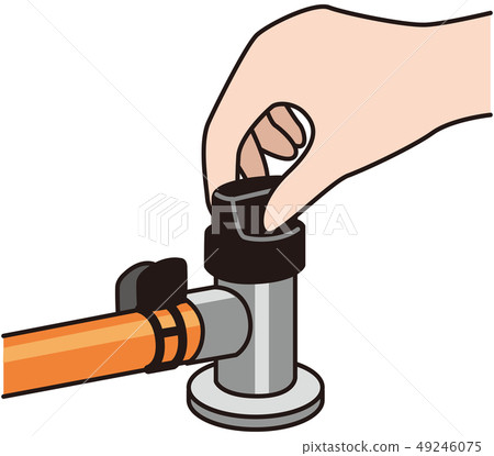 Gas mains plug 49246075
