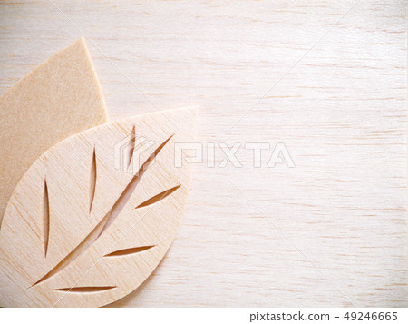 leaf symbol logo concept wood cutting illustration 49246665