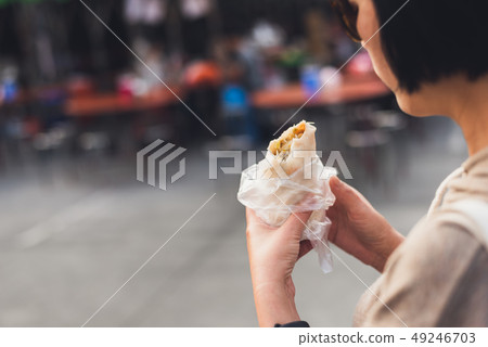 Taiwanese snack of spring roll 49246703