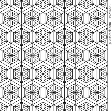 Seamless pattern based on Japanese geometric - Stock Illustration ...