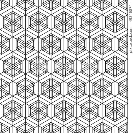 Seamless pattern based on Japanese geometric 49246874