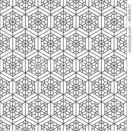 Seamless pattern based on Japanese geometric 49246875