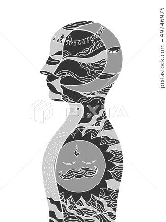 abstract art chakra reiki power day, night, world abstract art chakra reiki power day, night, world 49246975