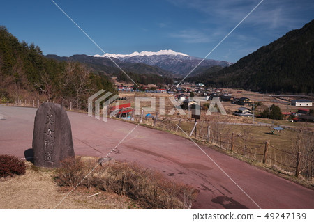 We look at Nomadakedake from beauty highway observation deck of early spring 49247139