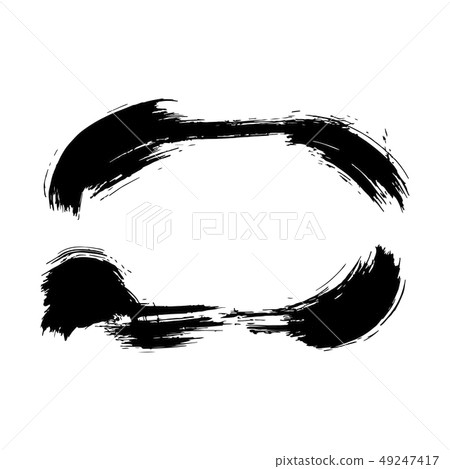 Vector Dry brush frames. Hand drawn artistic frames. Black and white engraved ink art. Frame border 49247417