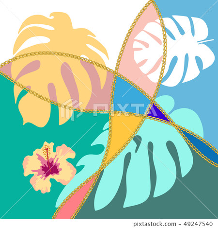 Colorful tropical motifs. Colorful tropical motifs. 49247540