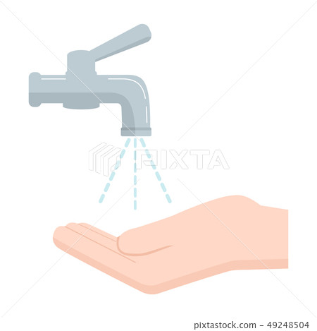 Washing hand icon, hygiene icon illustration Washing hand icon, hygiene icon illustration 49248504