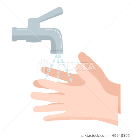 Washing hands icon, hygiene icon illustration Washing hands icon, hygiene icon illustration 49248505
