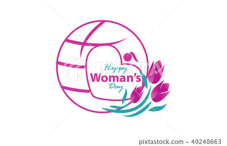 Happy Woman's Day Template Happy Woman's Day Template 49248663