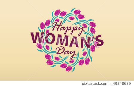 Happy Woman's Day Template Happy Woman's Day Template 49248689