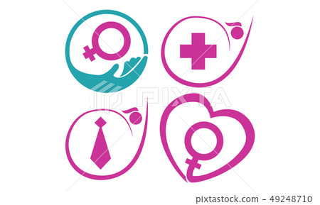Happy Woman's Day Template Set Happy Woman's Day Template Set 49248710