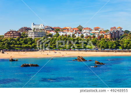 Santander city aerial view, Spain 49248955