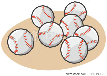 Baseball style ball illustration 49249430