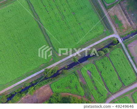 Field-drone aerial view (Lake Inawashiro, West Bank / Fukushima Prefecture Aizu Wakamatsu-shi Otsuchi-machi Oaza Akai character residence) Field-drone aerial view (Lake Inawashiro, West Bank / Fukushima Prefecture Aizu Wakamatsu-shi Otsuchi-machi Oaza Akai character residence) 49249646
