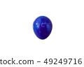 Colorful handmade easter egg isolated on a white 49249716