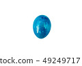 Colorful handmade easter egg isolated on a white 49249717