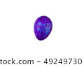 Colorful handmade easter egg isolated on a white 49249730