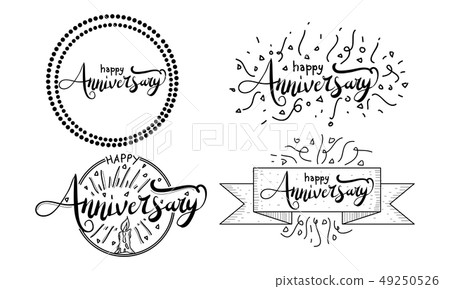 Happy Anniversary Template Set 49250526